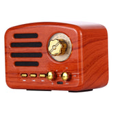 Angel MA-1500 Retro Bluetooth HiFi Radio Speaker with Colorful LED Light, Support USB & FM & 3.5mm Aux